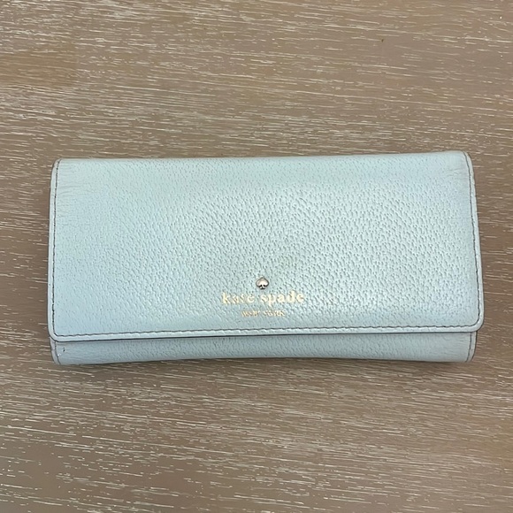 kate spade Handbags - Kate Spade Large Continental Light Blue Wallet​​